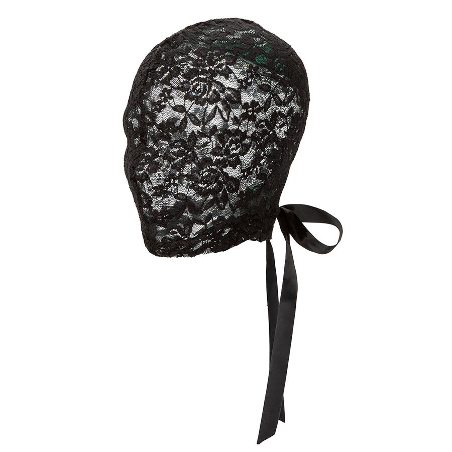 CALEXOTICS - SCANDAL BLACK LACE BALALAVA MED BOW