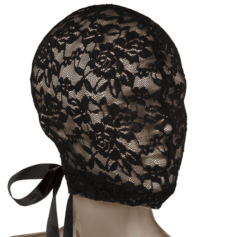 CALEXOTICS - SCANDAL BLACK LACE BALALAVA MED BOW