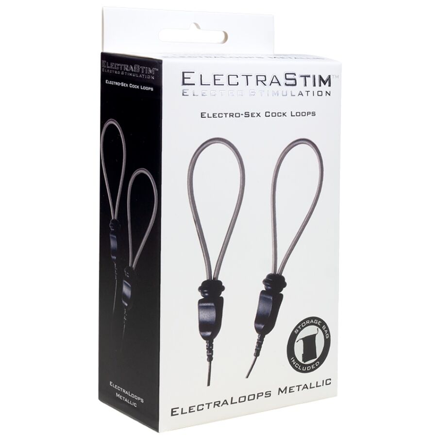 ELECTRASTIM justerbara metall penisringar för e-stim