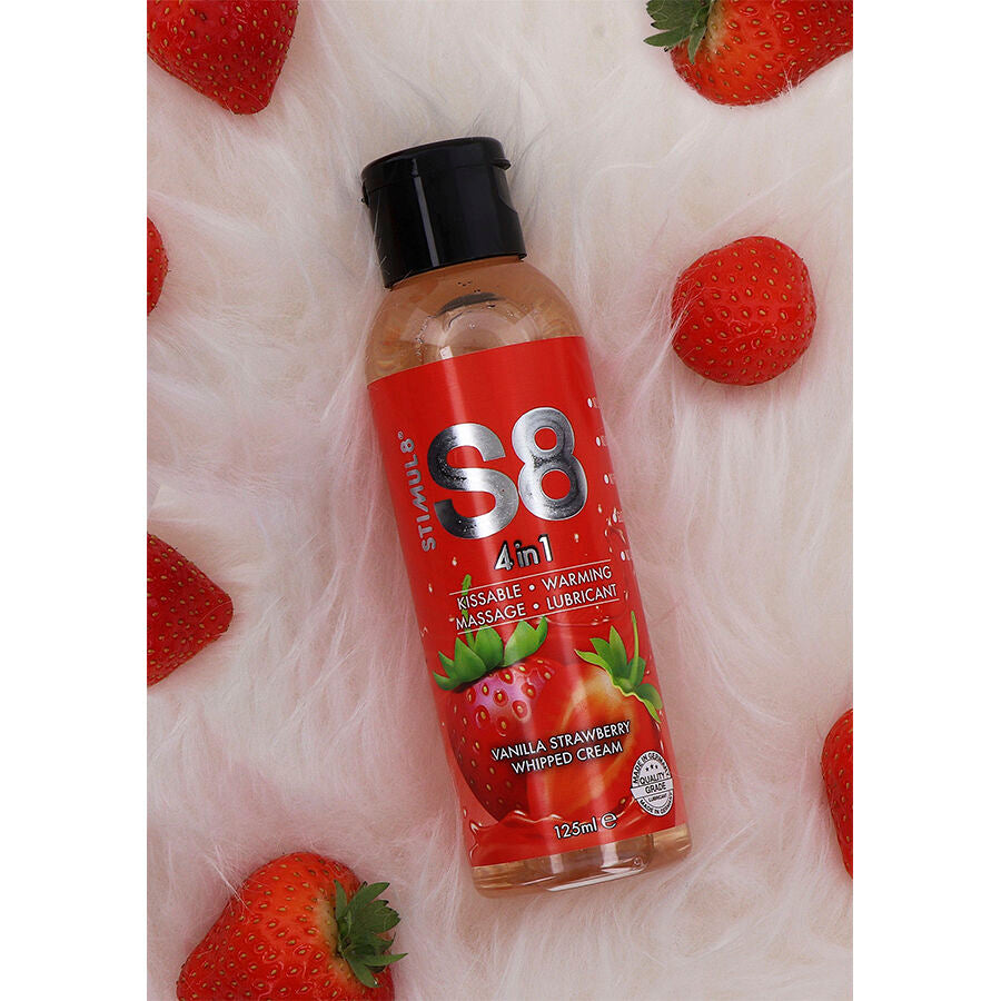 S8 4-i-1 Jordgubbsdessert Glidmedel 125 ml