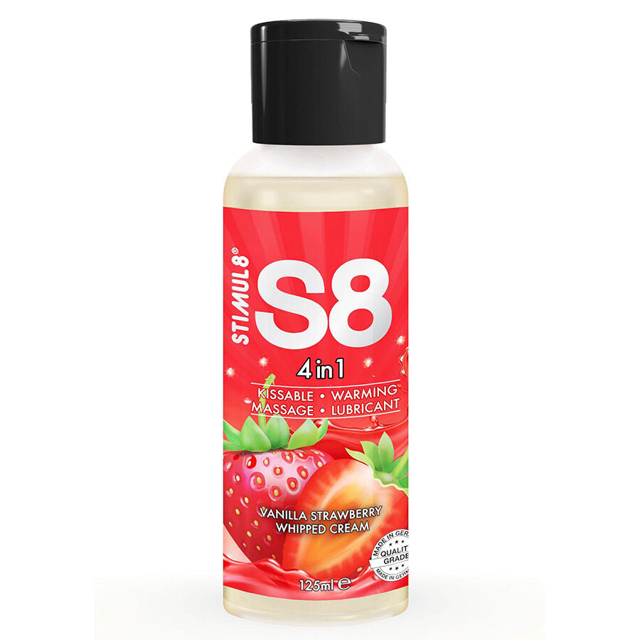 S8 4-i-1 Jordgubbsdessert Glidmedel 125 ml