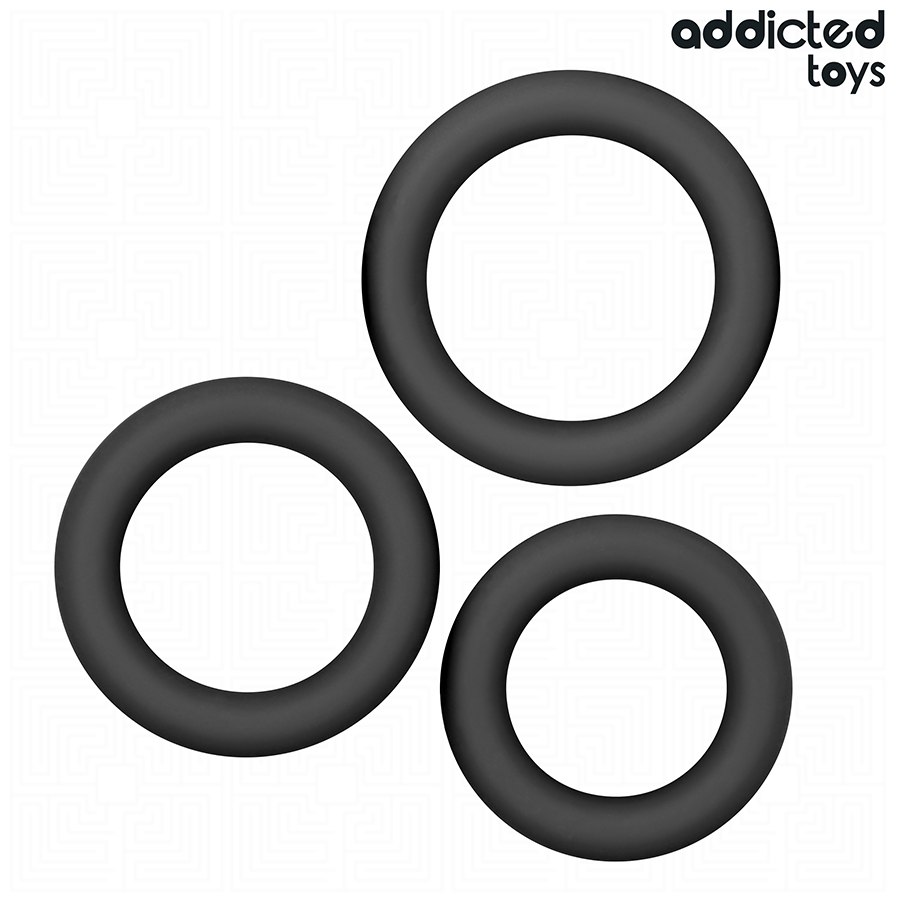 Set av silikonringar från Addicted Toys