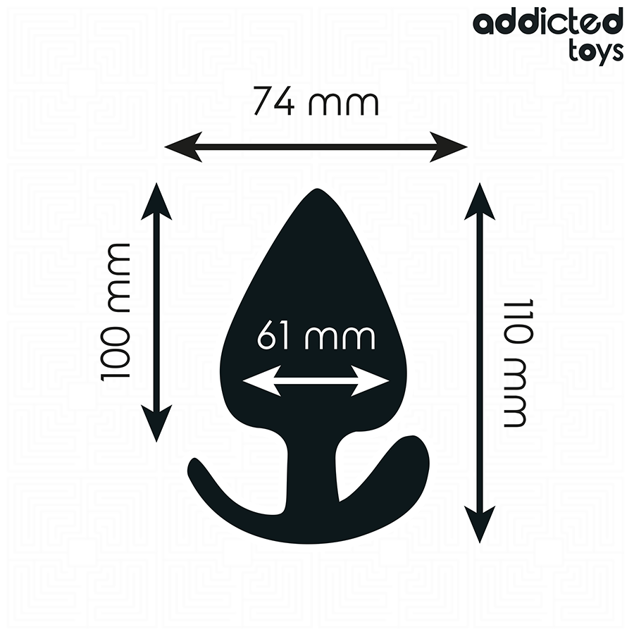 ADDICTED TOYS analplugg i silikon, storlek XXL 11 cm