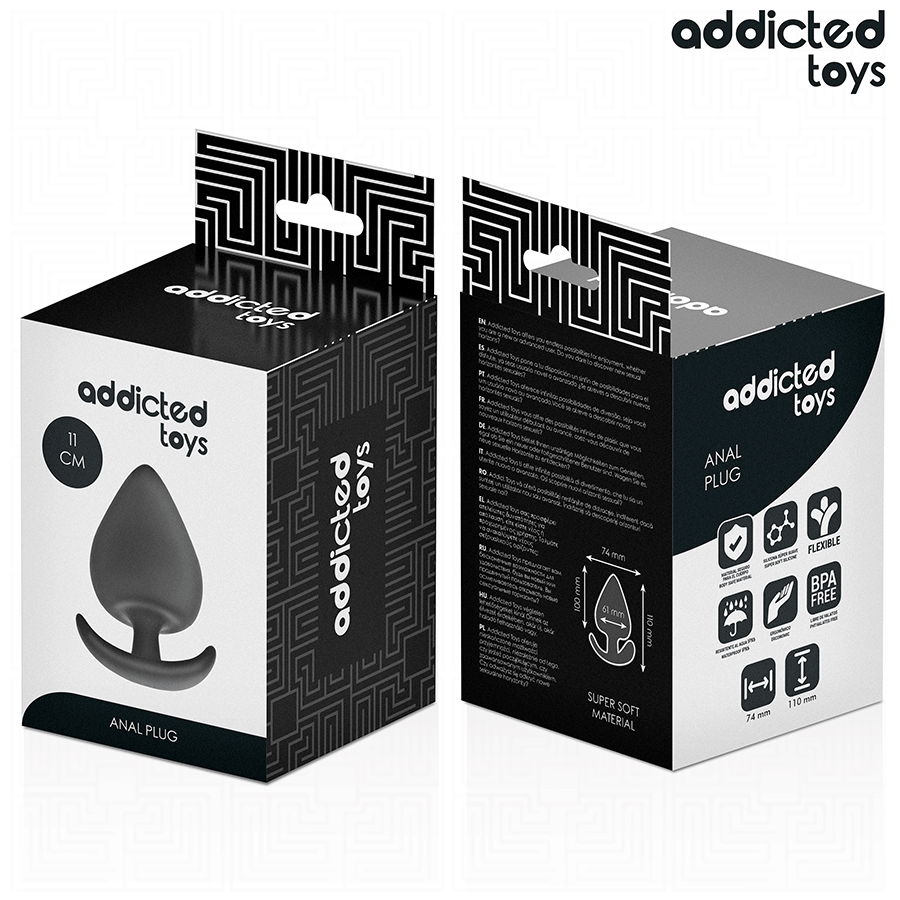 ADDICTED TOYS analplugg i silikon, storlek XXL 11 cm