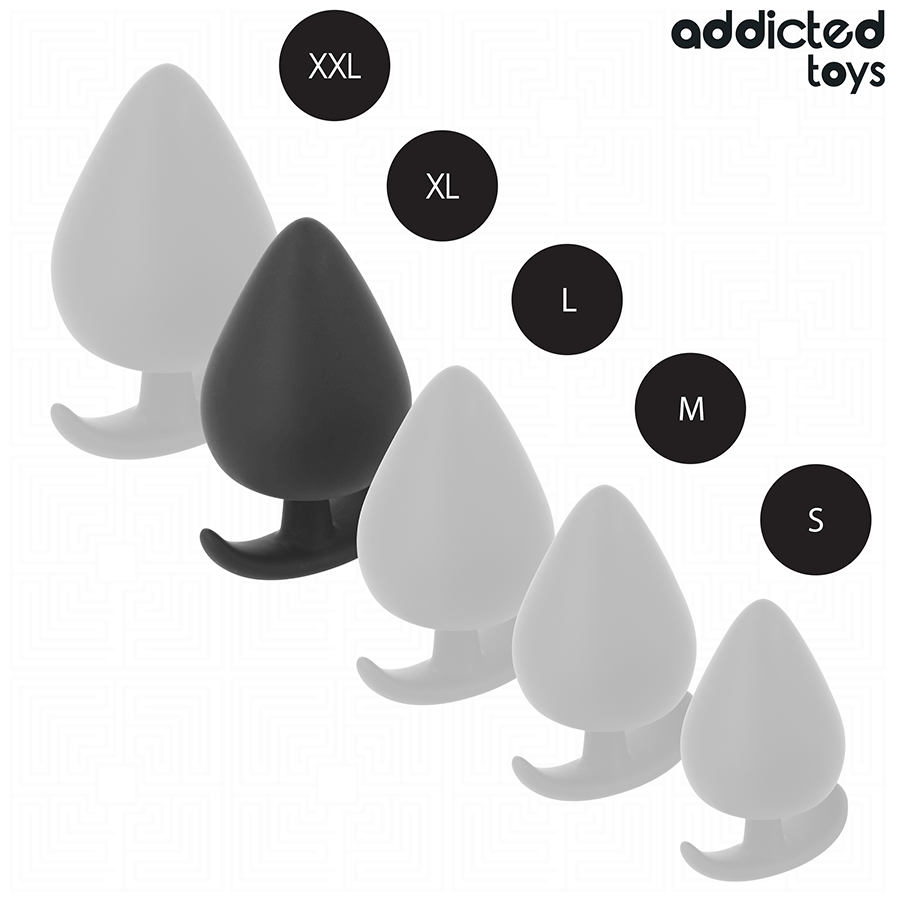 ADDICTED TOYS anal plugg i silikon, storlek XL 9.5 cm