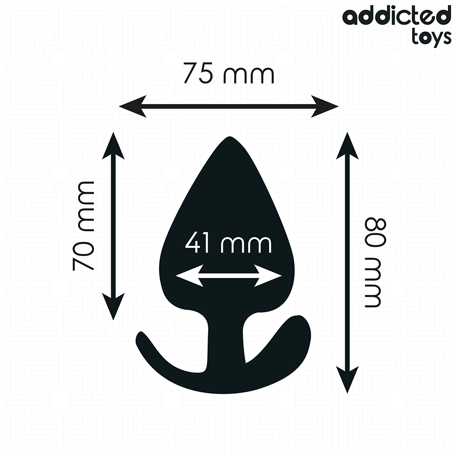 ADDICTED TOYS analplugg silikon storlek L 8 cm