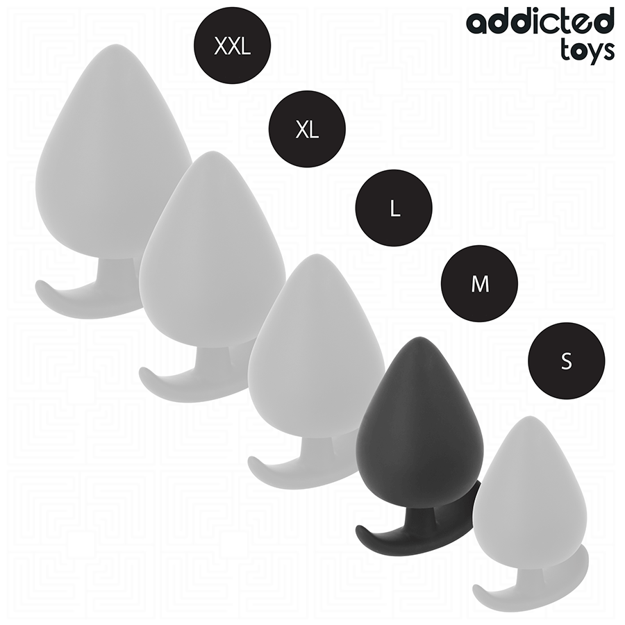 ADDICTED TOYS anal plug i silikon, storlek M 6.6 cm