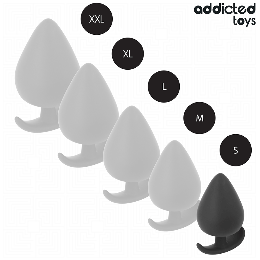 Addicted Toys analplugg i silikon, storlek S 5.3 cm