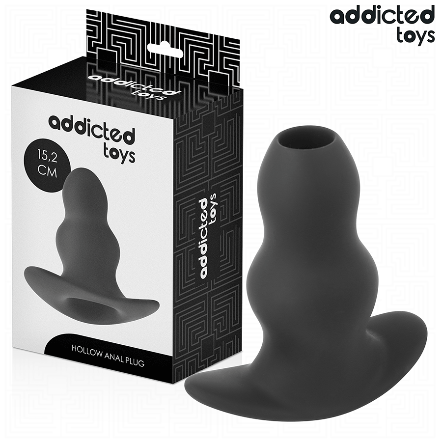 Addicted Toys hallow anal plug i silikon, storlek XXL 15.2 cm