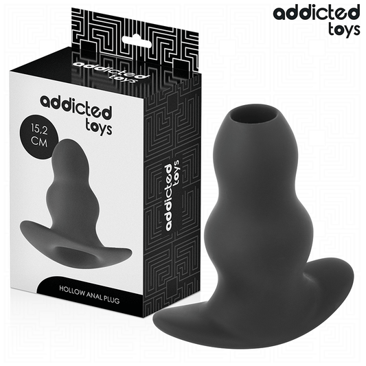 Addicted Toys hallow anal plug i silikon, storlek XXL 15.2 cm