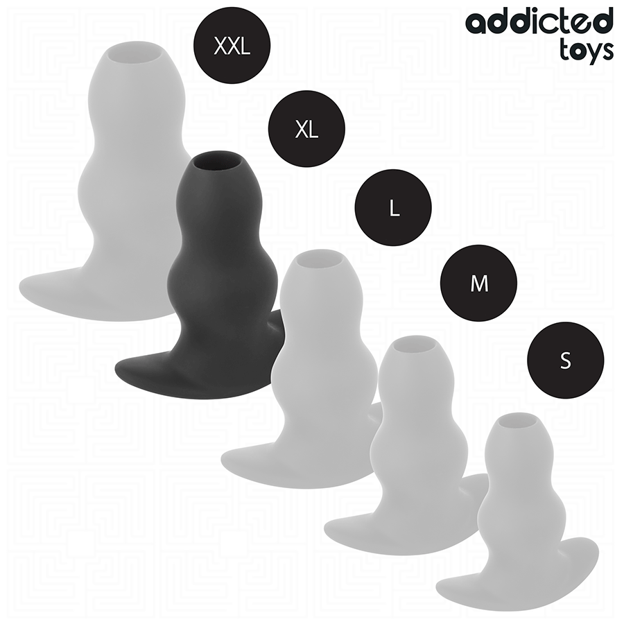 Addicted Toys hallow anal plug i silikon, storlek XL