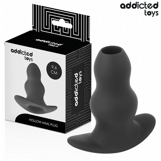 Addicted Toys hallow anal plug i silikon, 9.6 cm