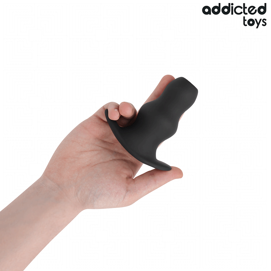 Addicted Toys hallow anal plug i silikon, 9.6 cm