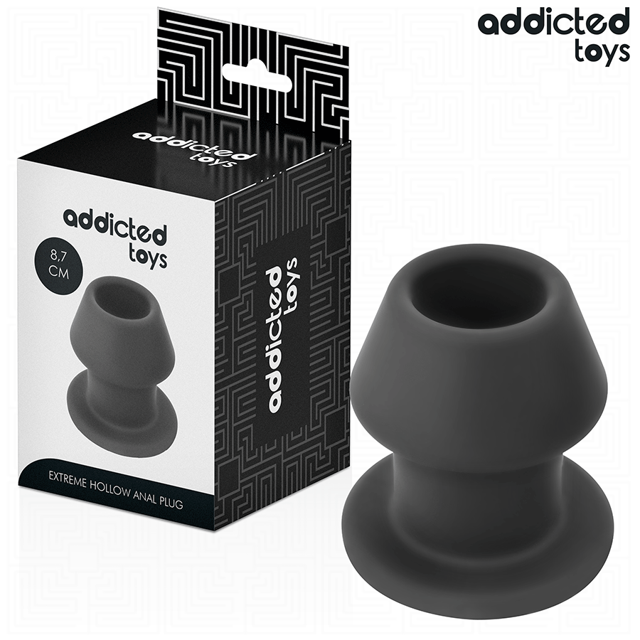 Addicted Toys Extreme Hollow Anal Plug i silikon, storlek M