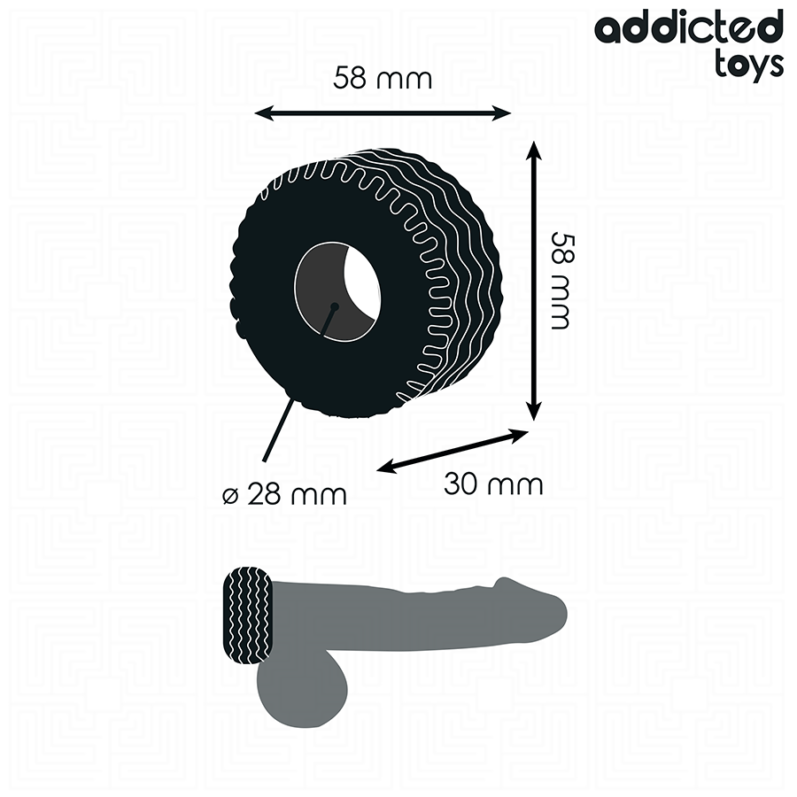 Addicted Toys Extra Tjock Penisring