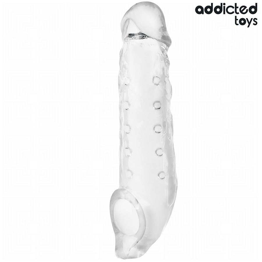 Addicted Toys transparent penisförlängare storlek S 23 cm