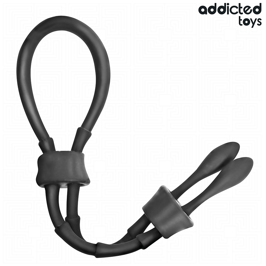 Justerbar silikonrep för penis från Addicted Toys