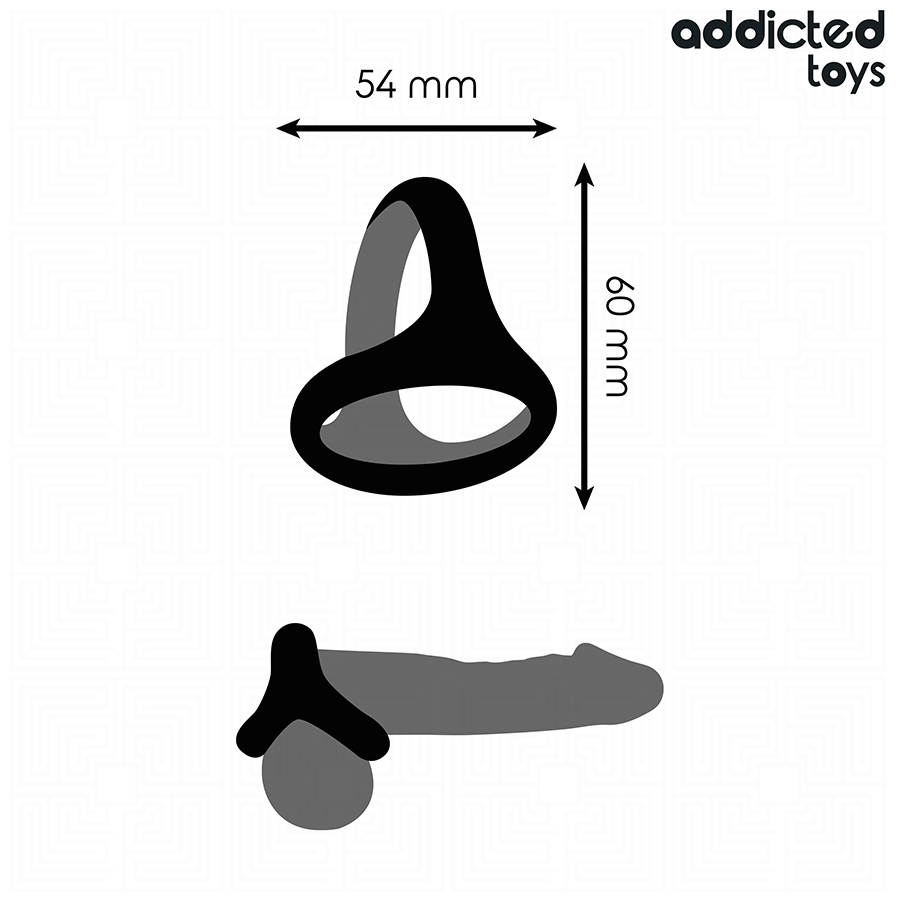 Addicted Toys tjock trippla penisring