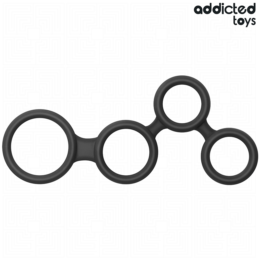 ADDICTED TOYS penisring med avdelare för testiklar