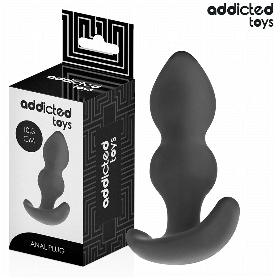 Addicted Toys anal plug i silikon, storlek S 10,3 cm