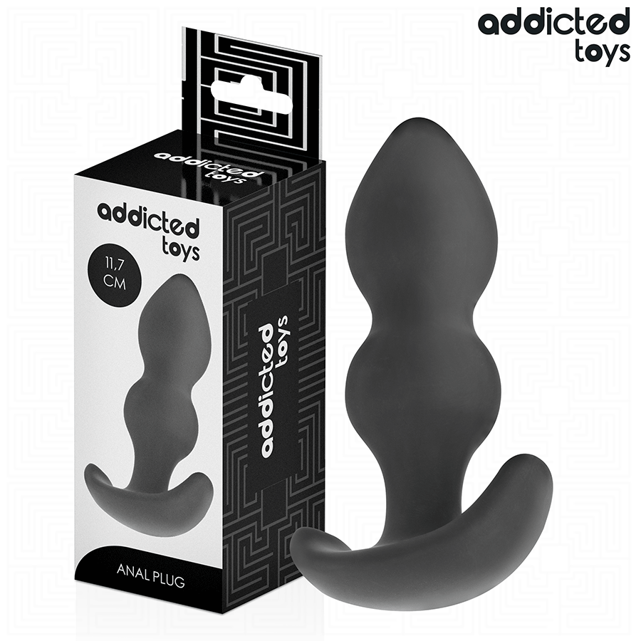 Addicted Toys anal plug i silikon, storlek L 11,7 cm