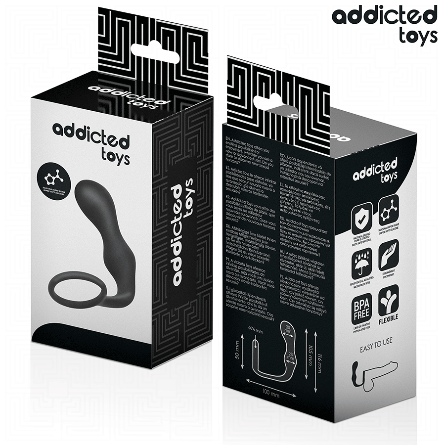 Addicted Toys Anal Plug med Ring Silikon Model 3