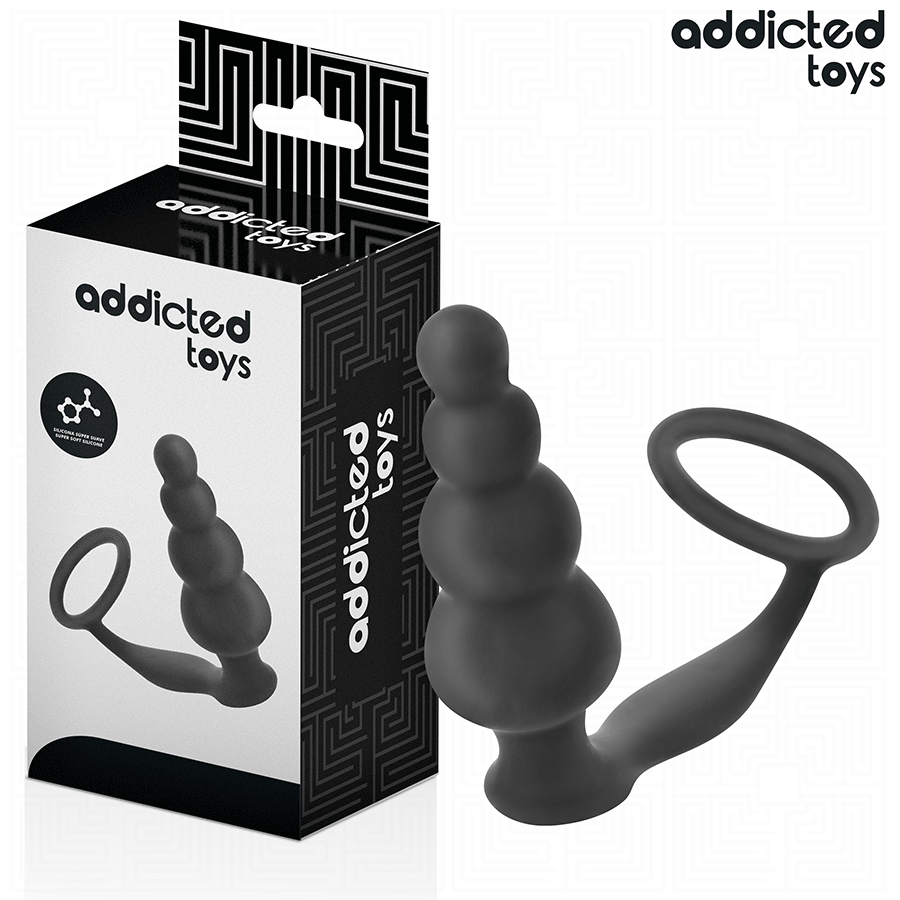 Addicted Toys Anal Plug med Ring Silikon Modell 5