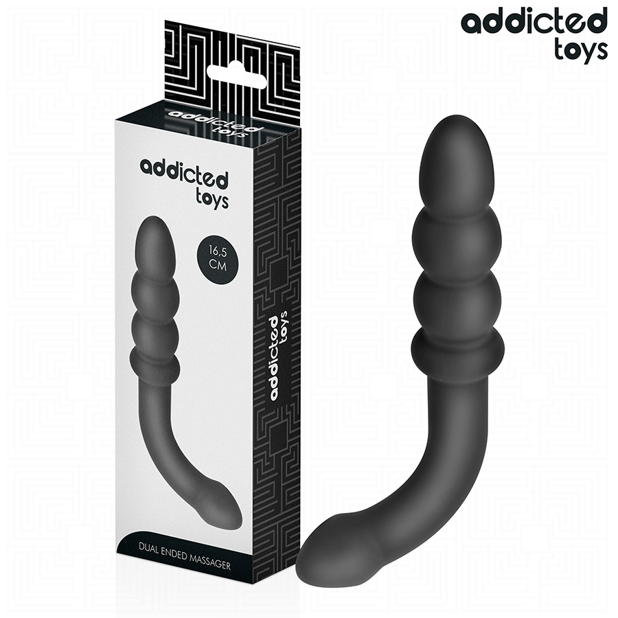 ADDICTED TOYS Double Anal Massager i silikon 16.5 cm