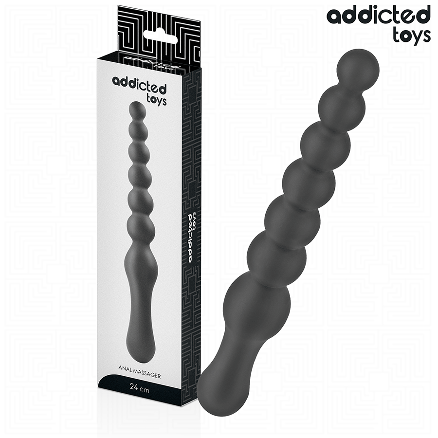 ADDICTED TOYS Double Anal Massager i silikon, 24 cm