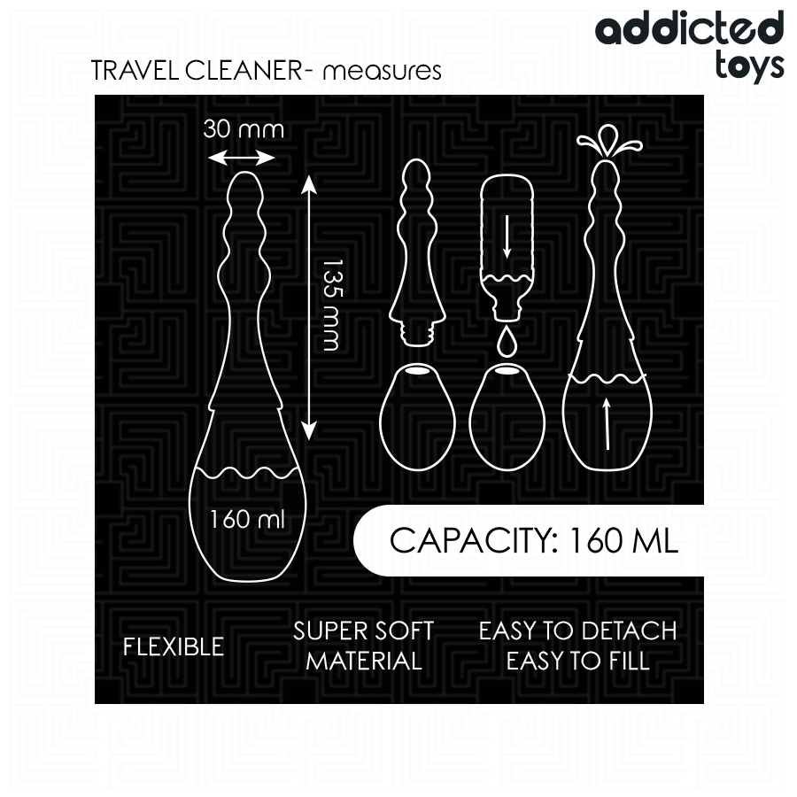 Addicted Toys Travel Cleaner Silicone Model 4