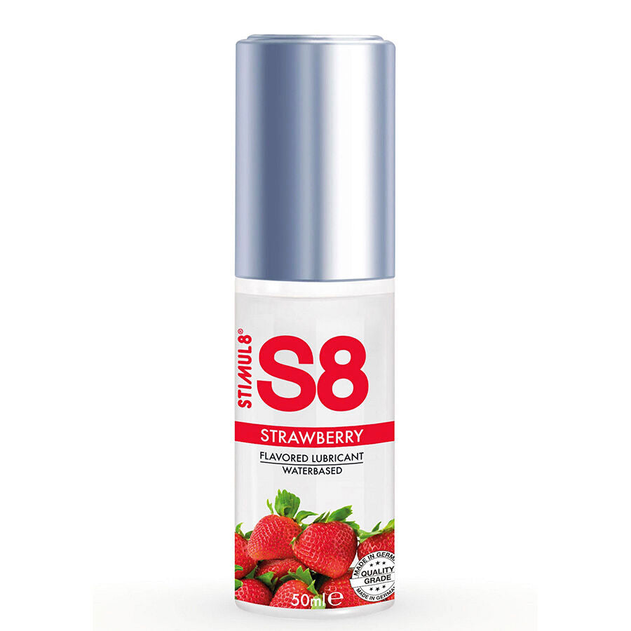S8 jordgubbsgel 50 ml, vattenbaserat glidmedel