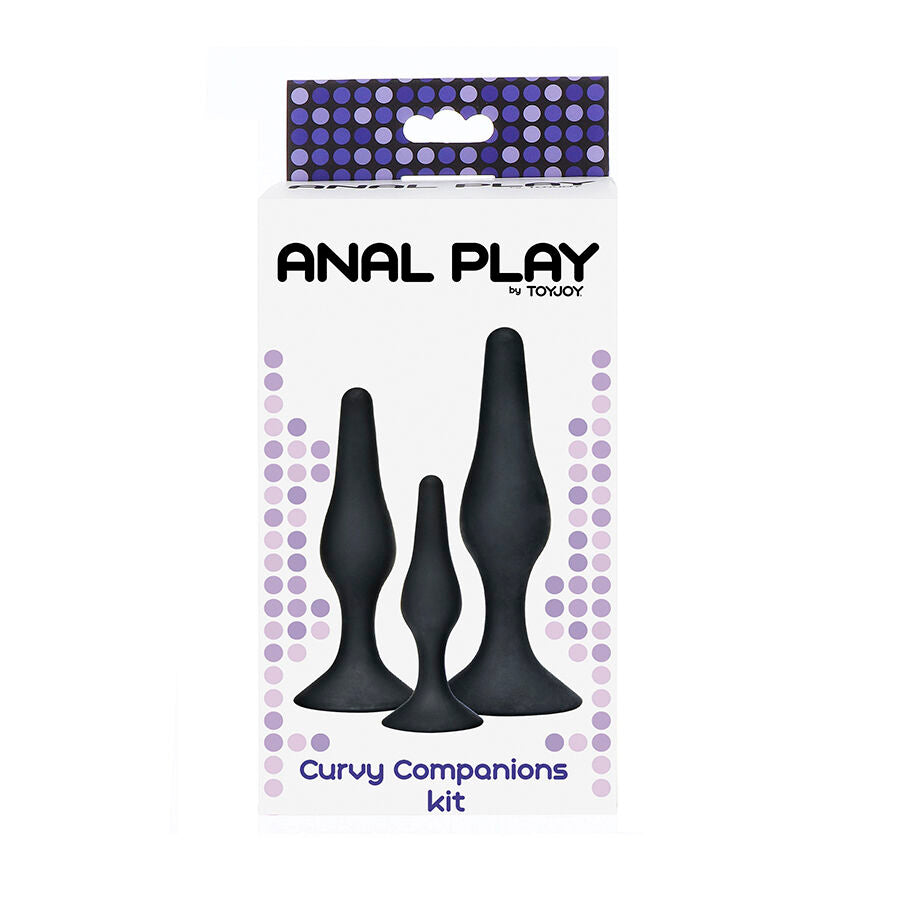 TOYJOY Curvy Companions analpluggar 3 delar svart