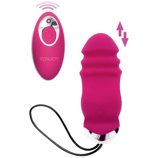 TOYJOY Sunny Side Up och Down vibrator med fjärrkontroll i fuchsia