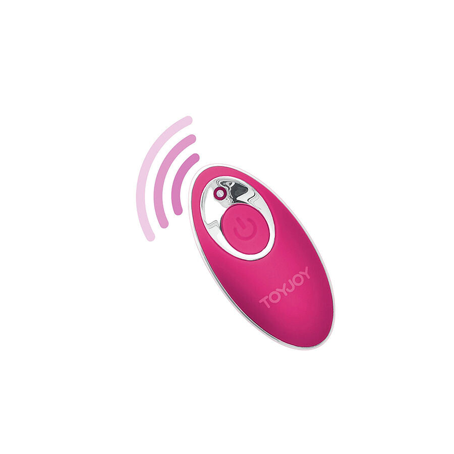 TOYJOY Sunny Side Up och Down vibrator med fjärrkontroll i fuchsia