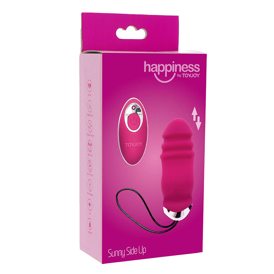 TOYJOY Sunny Side Up och Down vibrator med fjärrkontroll i fuchsia