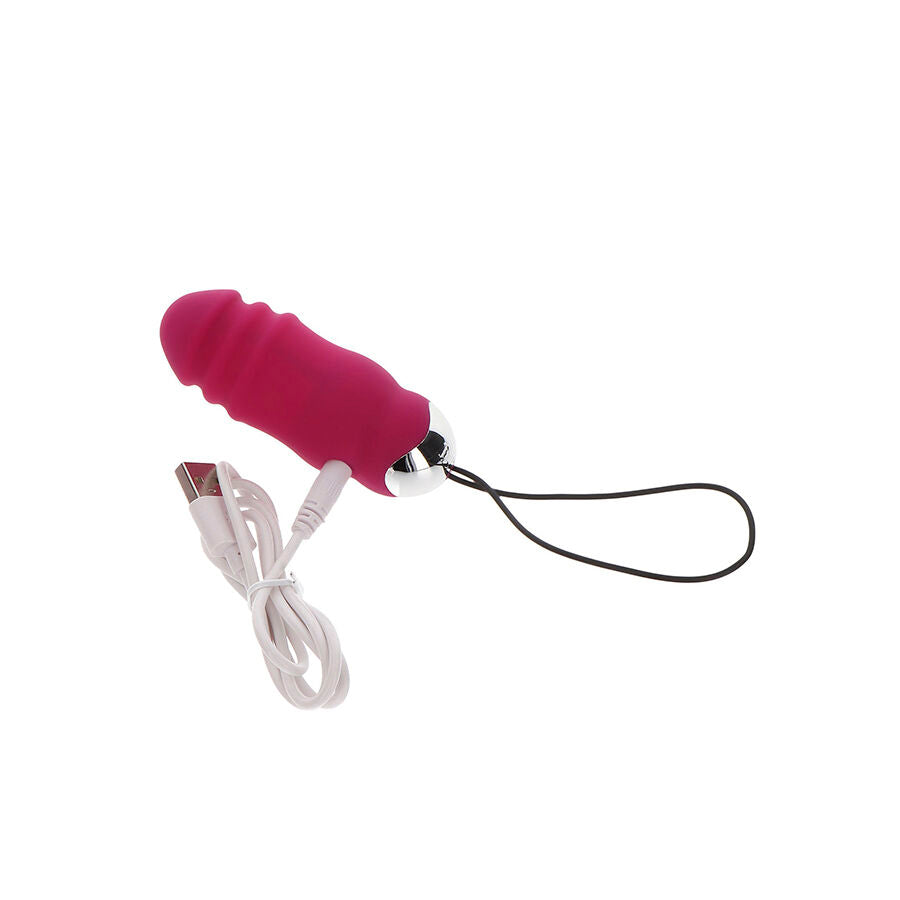 TOYJOY Sunny Side Up och Down vibrator med fjärrkontroll i fuchsia