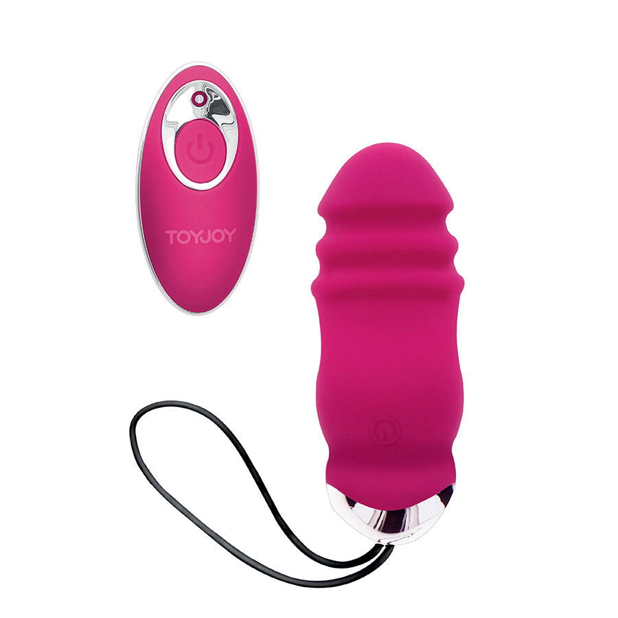 TOYJOY Sunny Side Up och Down vibrator med fjärrkontroll i fuchsia