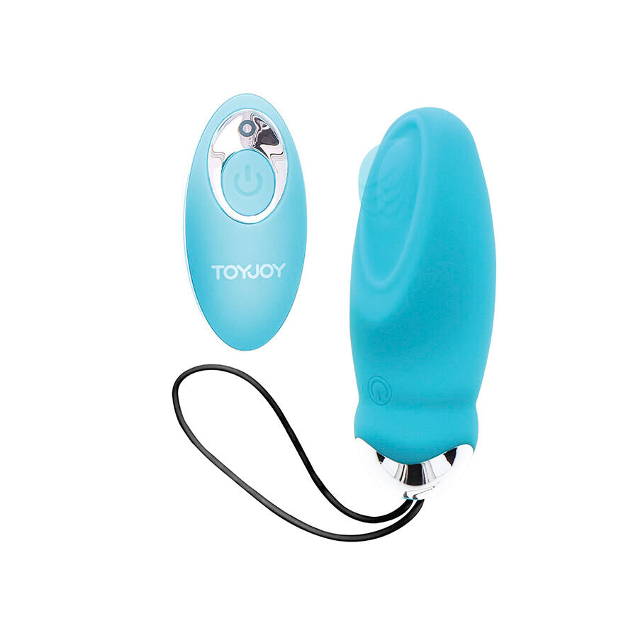 Fjärrstyrd vibrator i blått från ToyJoy