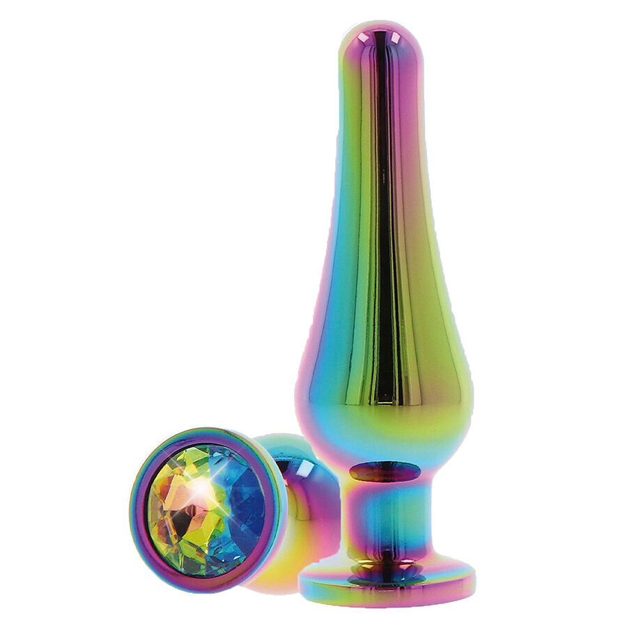 TOYJOY Twilight Bum Bijou medium analplugg med regnbågsjuvel