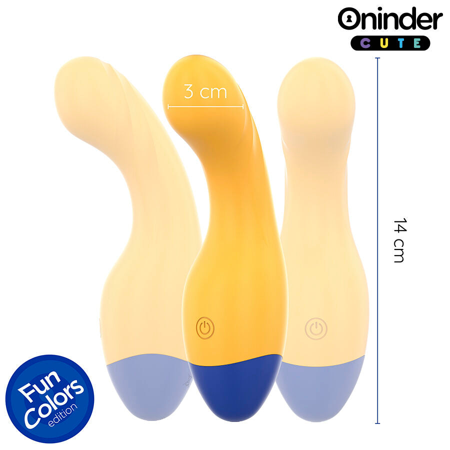 ONINDER CUTE G-Punkt vibrator i livlig gul färg