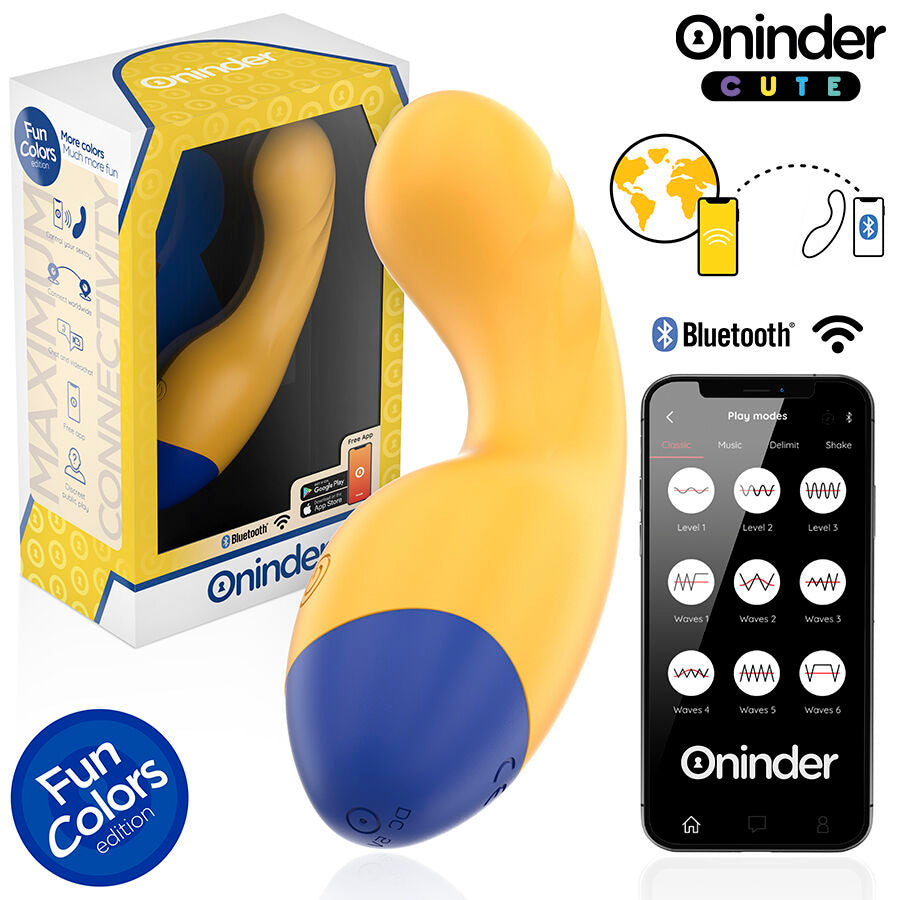 ONINDER CUTE G-Punkt vibrator i livlig gul färg