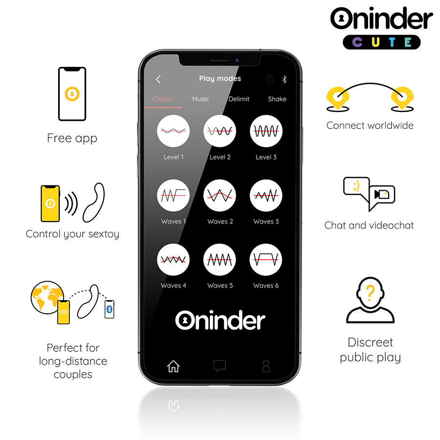 ONINDER CUTE G-Punkt vibrator i livlig gul färg