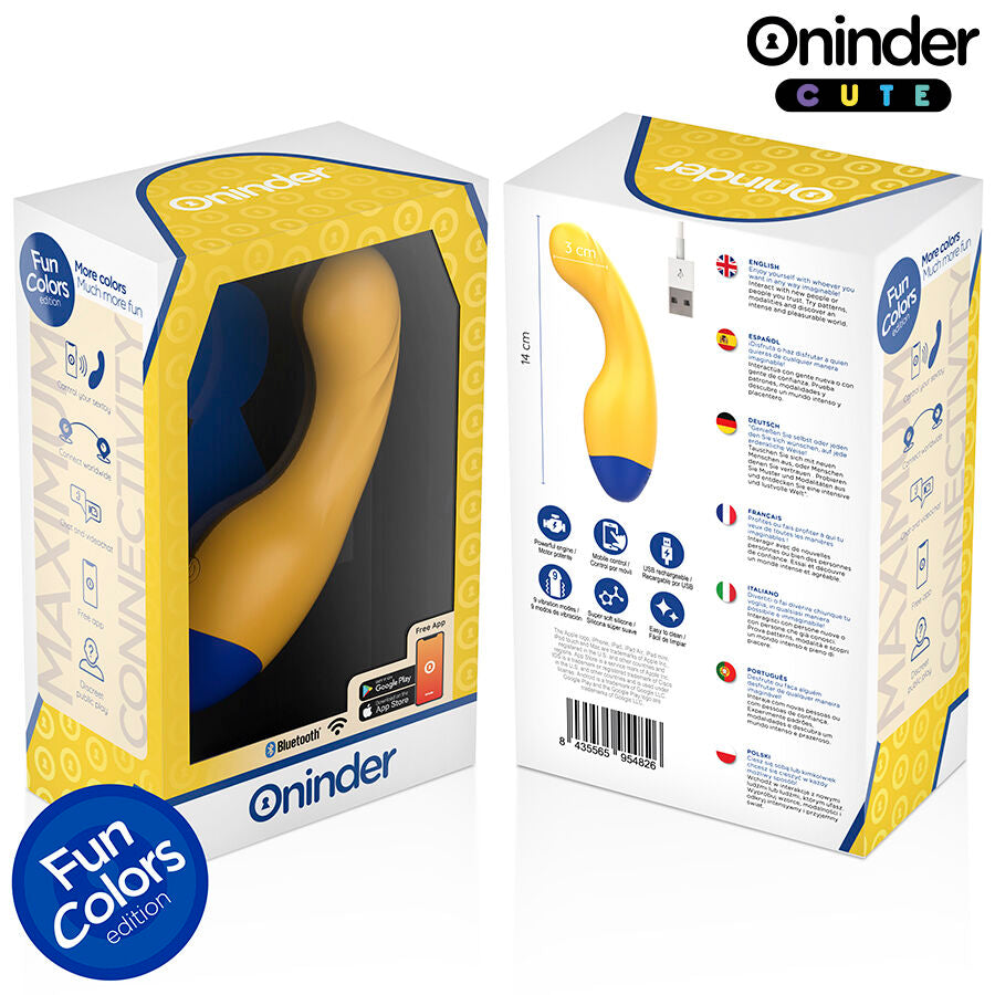 ONINDER CUTE G-Punkt vibrator i livlig gul färg