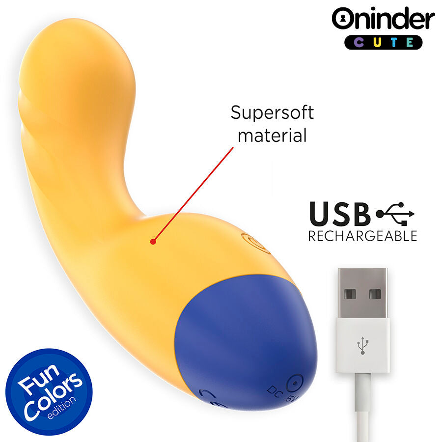 ONINDER CUTE G-Punkt vibrator i livlig gul färg
