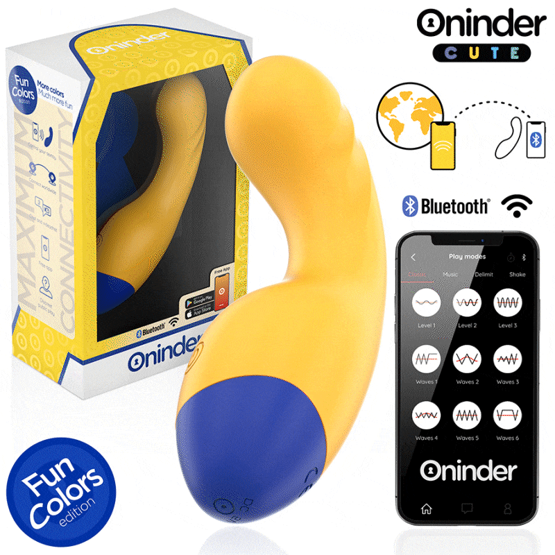 ONINDER CUTE G-Punkt vibrator i livlig gul färg