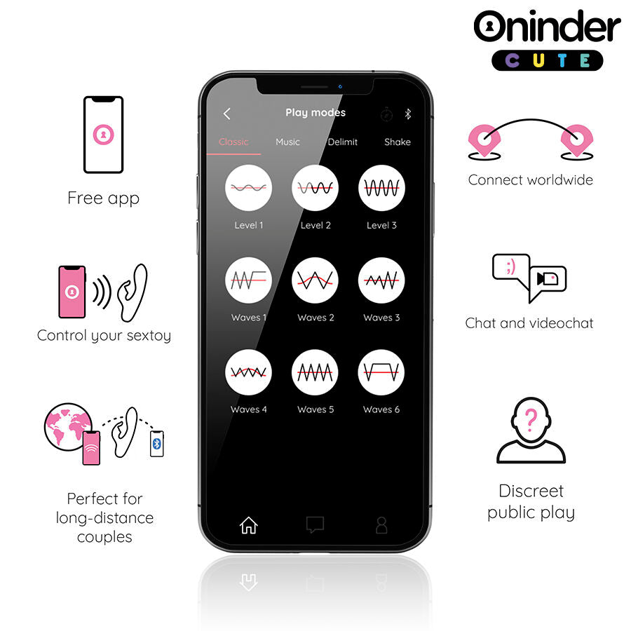 ONINDER CUTE Love Bunny Vibrator för G-punkt och klitoris