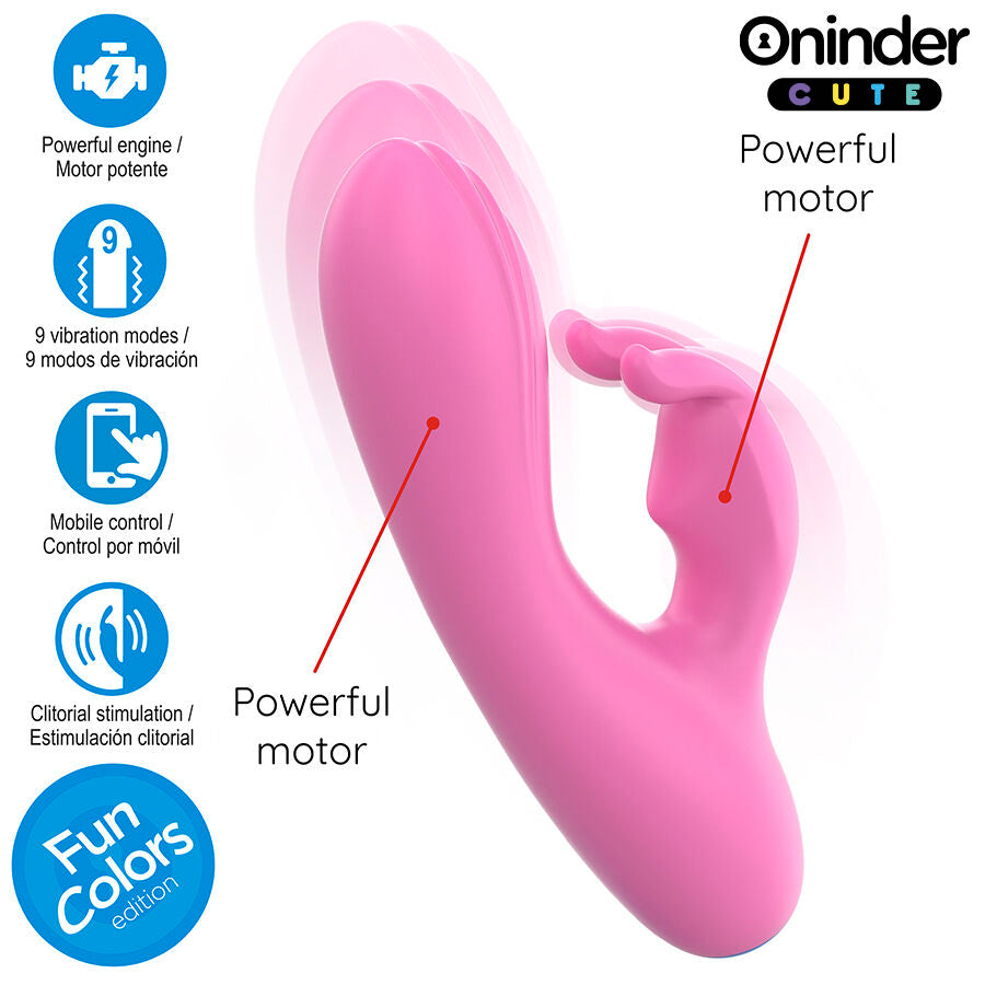 ONINDER CUTE Love Bunny Vibrator för G-punkt och klitoris