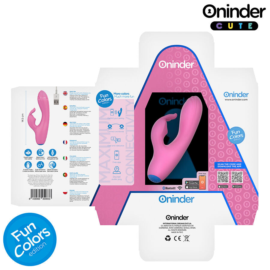 ONINDER CUTE Love Bunny Vibrator för G-punkt och klitoris