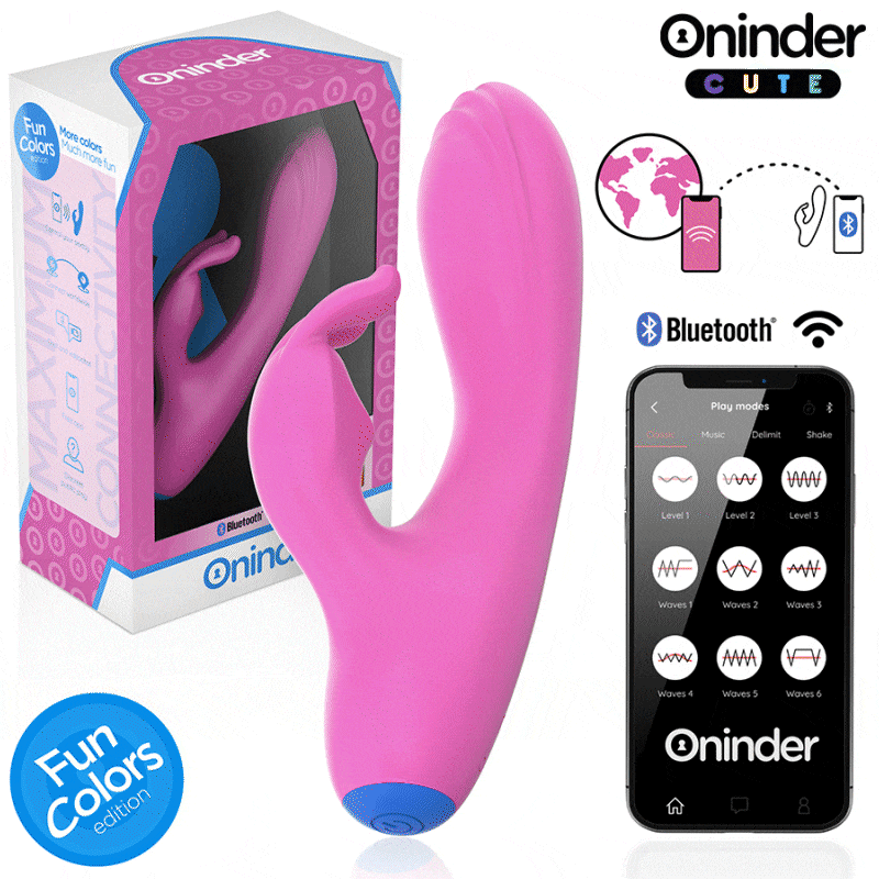 ONINDER CUTE Love Bunny Vibrator för G-punkt och klitoris