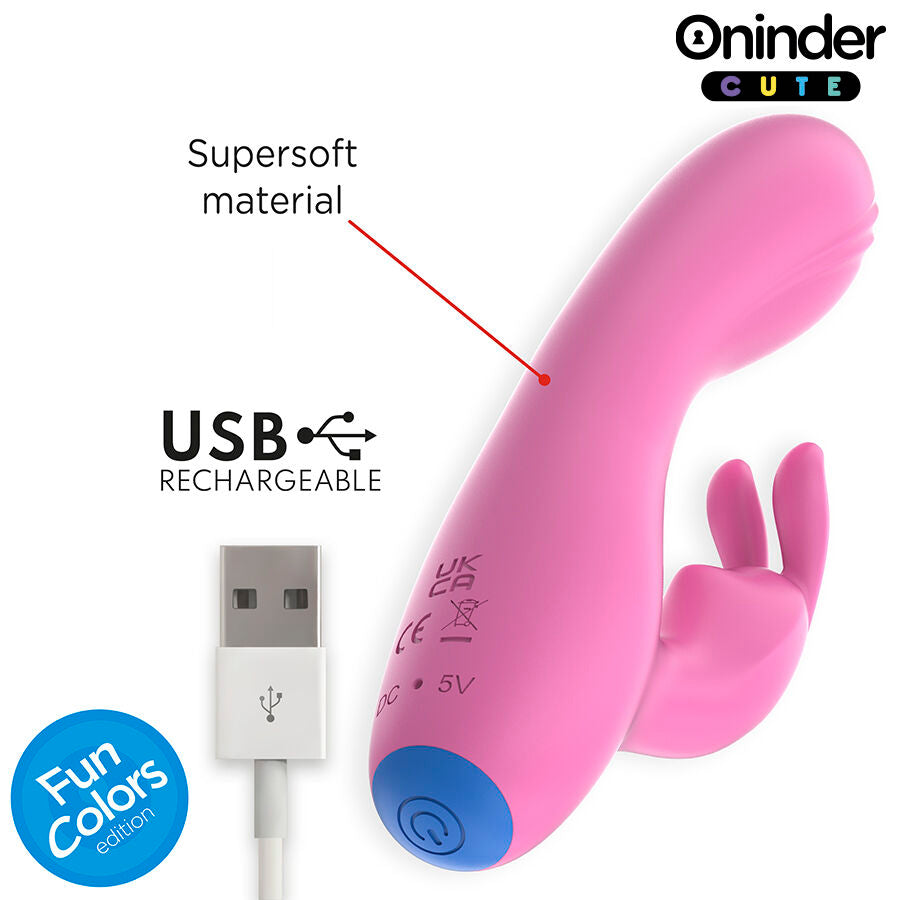 ONINDER CUTE Love Bunny Vibrator för G-punkt och klitoris